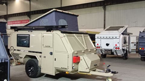 njstar rv exterior introduction customized desert gray color 3000W inverter off-road trailer