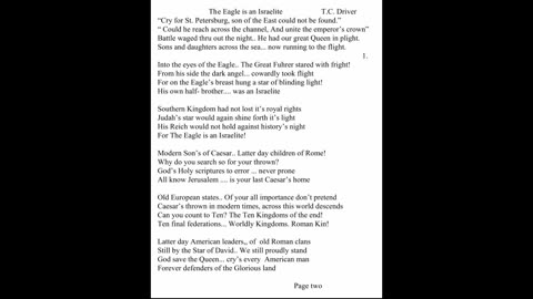 The Eagle is an Israelite by T.C.Driver