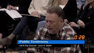 CDA City Council Appeal Hearing Public Comment by John - 6/4/24