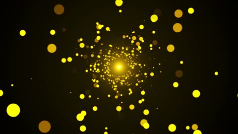 4k style beautiful golden spinning particles award party background.