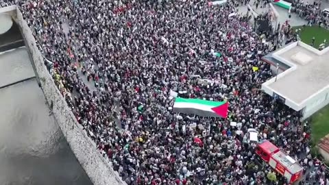 Saraybosna'mız Filistin'e destek mitingi gerçekleştiriliyor...