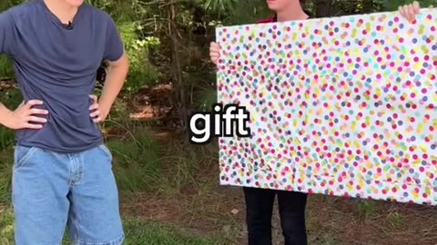 If you guess the gift correctly, you win and keep it.