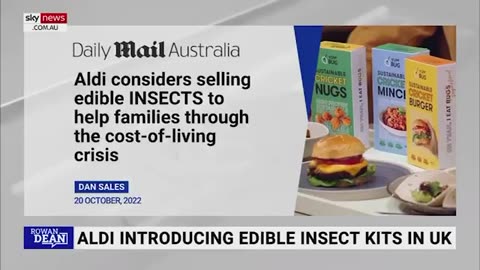 Catena di supermercati Aldi nel Regno Unito per la vendita di insetti commestibili
