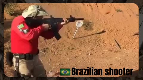 Brazilian marksman against American marksman.