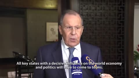 As Russia continues to make financial power moves, Russia's FM Lavrov says the following: