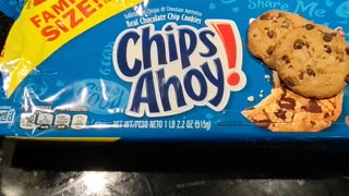 Eating Nabisco Family Size Chips Ahoy! Real Chocolate Chip Cookies, Dbn, MI, 10/15/23