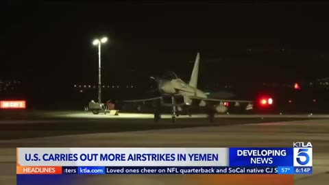 U.S. and U.K. launch airstrike in Yemen