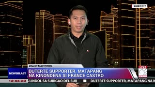 Duterte supporter, matapang na kinondena si France Castro