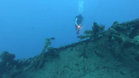 wreckage of a shipwreck