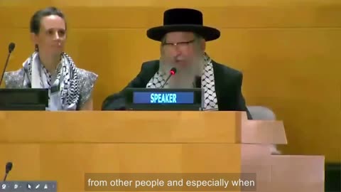 Jewish Rabbi EXPOSES Israel at UN conference