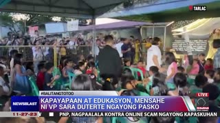 Kapayapaan at edukasyon, mensahe ni VP Sara Duterte ngayong pasko