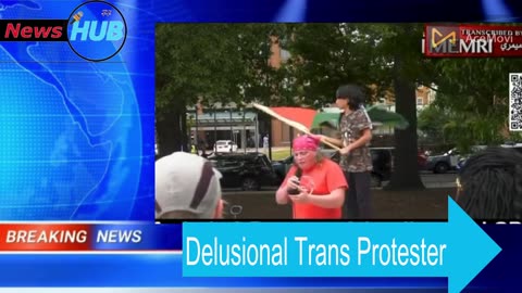 Trans Protester Gives Insane Speech Defending Palestine