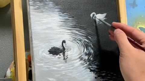 Water in Duck painting #art