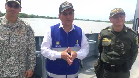 Gobernador de Bolívar entrega balance del simulacro en Achí.