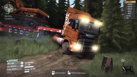 Scania-730 Offroad Low Loader Trailer - Spintires MudRunner