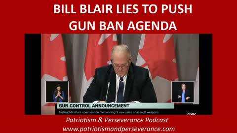 Bill Blair Lies About Canada's Worst Mass Shooting