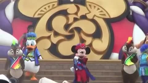 Morning Disney Cartoon Show Duck & Chipmunks & Minnie Mouse