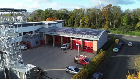 Aylesbury HQ Fire Station and Area - Drone footage