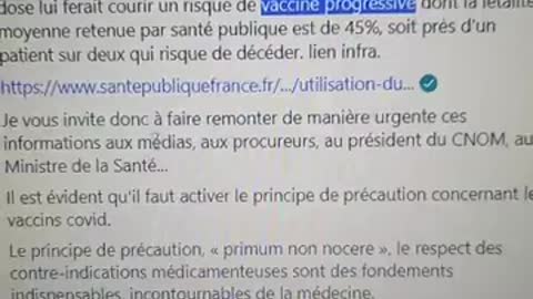 Principe précaution vaccin covid / Contre indications vaccin variole !