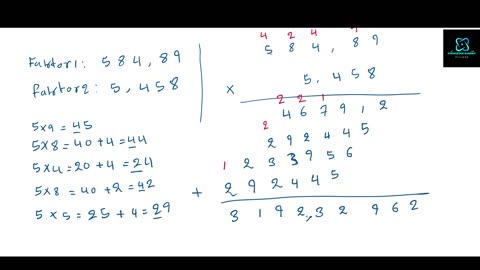 Fyra Räknesäten: Part 2: Multiplikation: Exempler med decimal tecken