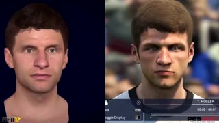 VIDEO: These are the faces of the best players in FIFA and PES 17