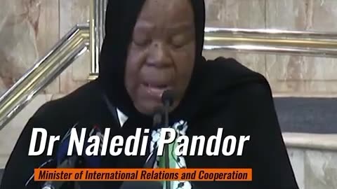 DR NALEDI PANDOR-MINISTER OF INTERNATIONAL RELATIONS AND COOPERATION