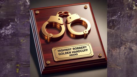 "Highway Robbery Golden Handcuffs Award"