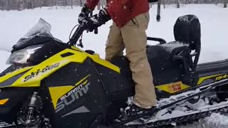 Snowmobile Loading Fail