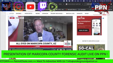 TRUMP WON -PRESENTATION OF MARICOPA COUNTY FORENSIC AUDIT LIVE ON PPN