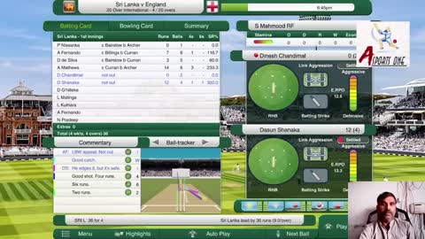 Asports One Brings Eng Vs SL Game Play _ 2022 best nail bitting match _ ENG VS SL