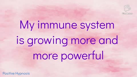 Positive affirmations for boosting your immune system - with subliminal