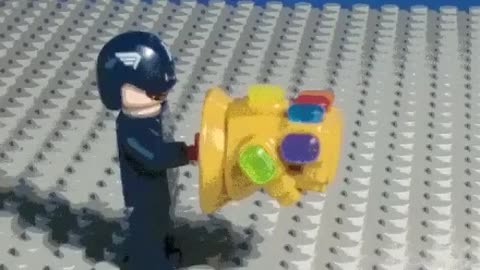 Lego Captain America vs. Thanos