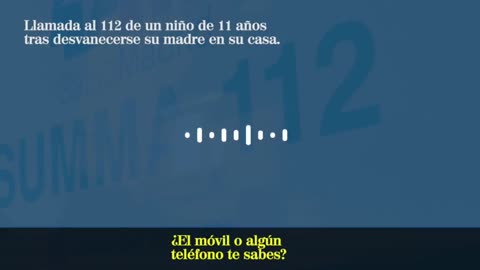LLAMADA 112 URGENCIAS NIÑO POR REPENTINITIS DE SU MADRE
