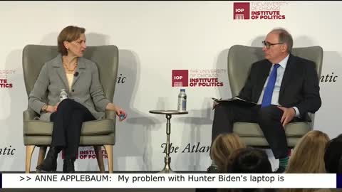 According to Atlantic Council‘s Applebaum the laptop from Hunter Biden is now completely irrelevant