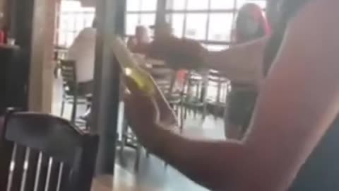 GUY DRop and smashes beer bottle whill trying to open it fun style movement