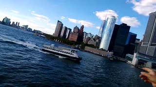 ferry boat from Manhattan to Staten island august 2013