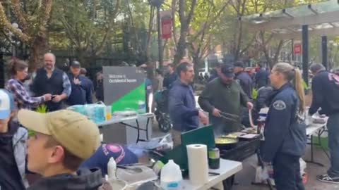 Feeding the homeless after being fired
