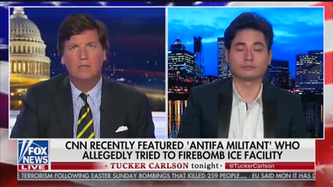 July 15 2019 Tucker Carlson 1.4 Andy NGO talks about the antifa firebombing of ICE facility