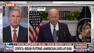 Kevin McCarthy Slams Biden And Democrats On Afghanistan.