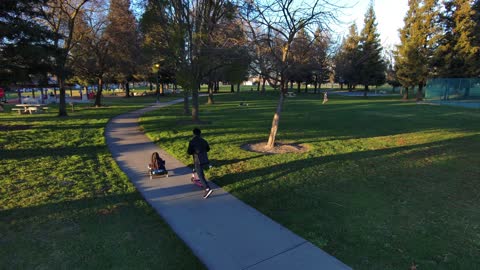 Skydio 2 AI Drone flight test flight at the park