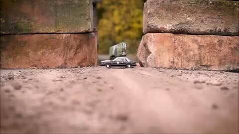 1 /64 Scale Cars 80's Police Chase & Crashes Compilation 1000 fps