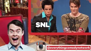 Bill Hader talks about having a very surreal moment with Ben Stiller while doing an SNL sketch