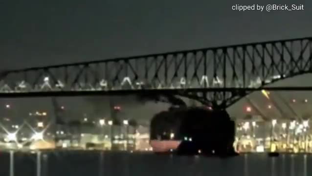 Sped up video of cargo ship