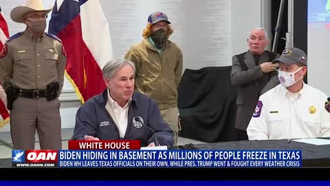 Biden hiding in basement as millions of people freeze in Texas