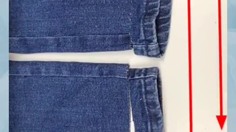 The best way to shorten Jeans and keep original hem