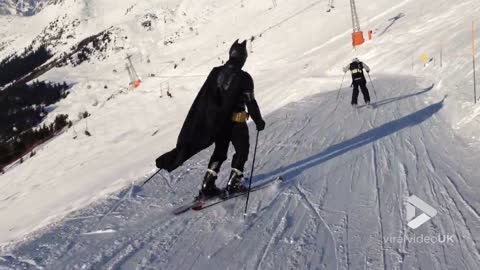 The Dark Knight takes to the slopes