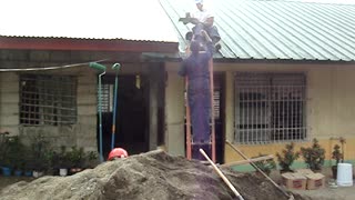 US Navy & Marines build a new school building in Guimba, Philippines