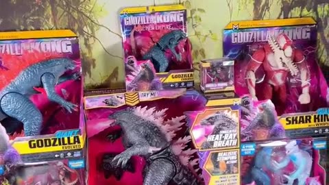 Huge New Collection Godzilla X Kong The New Empire Toys #Unboxed Monsterverse Legendary #shorts