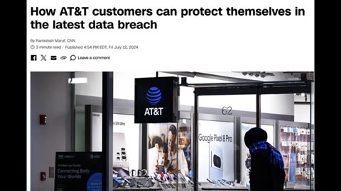 YOUVE BEEN PROGRAMMED FOR THIS- AT&T SAYS NEARLY ALL CUSTOMERS CALLS- TEXTS - DATA IS BREACHED-