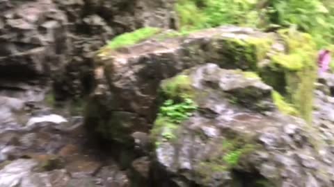 Small waterfall in the mountains